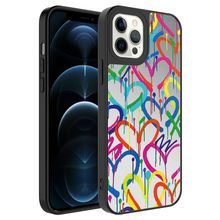 Zore Apple iPhone 12 Pro Aynalı Desenli Kamera Korumalı Parlak Mirror Kapak Kılıf