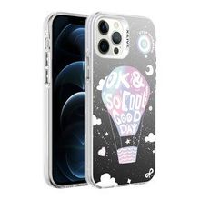 Zore Apple iPhone 12 Pro Max Desenli Silver Sert Kapak Kılıf