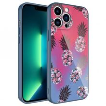 Zore Apple iPhone 12 Pro Max Kamera Korumalı Desenli Sert Silikon Epoksi Kapak Kılıf
