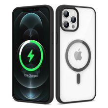 Zore Apple iPhone 12 Pro Max Magsafe Wireless Şarj Özellikli Silikon Ege Kapak Kılıf