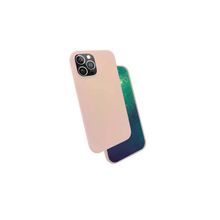 Zore Apple iPhone 12 Pro Max Uyumlu Pembe Silk Silikon Kılıf