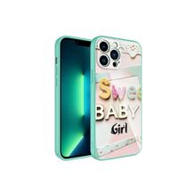 Zore Apple iPhone 12 Pro Uyumlu Kamera Korumalı Desenli Sert Silikon Epoksi Kapak NO5 Cep Telefonu Kılıfı