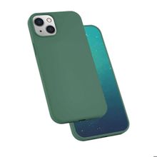 Zore Apple iPhone 13 Mini Uyumlu Koyu Yeşil Silk Silikon Kılıf