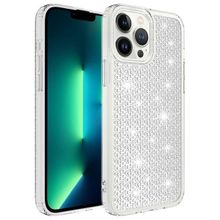 Zore Apple iPhone 13 Pro Max Airbagli Parlak Tasarımlı Snow Kapak Kılıf