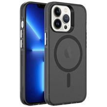 Zore Apple iPhone 13 Pro Max Magsafe Şarj Özellikli Buzlu Transparan C-Pro Sert Kapak Kılıf