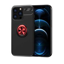 Zore Apple iPhone 13 Pro Max Uyumlu Siyah Kırmızı Ravel Silikon Kapak Kılıf