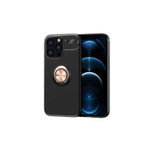 Zore Apple iPhone 13 Pro Max Uyumlu Siyah Rose Gold Ravel Silikon Kapak Kılıf