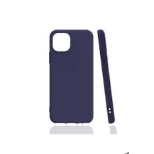 Zore Apple iPhone 13 Uyumlu Lacivert Biye Silikon Kılıf