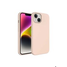 Zore Apple iPhone 14 Uyumlu Pembe Açık Sıvı Teknolojili Silinebilir Sert Kivi Kapak Kılıf