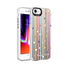 Zore Apple iPhone SE 2020 Desenli Silver Sert Kapak Kılıf