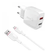 Zore Casper VIA F3 Zore Vest Micro 2 in 1 2.4A Hızlı Şarj Setİ