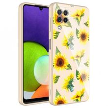 Zore Galaxy A12 Kamera Korumalı Desenli Sert Silikon Epoksi Kapak Kılıf