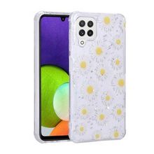 Zore Galaxy A22 4G Simli Desenli Kamera Korumalı Parlak Popy Kapak Kılıf