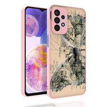 Zore Galaxy A23 Desenli Kamera Korumalı Parlak Nora Kapak Kılıf