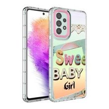 Zore Galaxy A73 Kamera Korumalı Renkli Desenli Sert Silikon Korn Kapak Kılıf