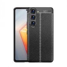 Zore Galaxy S23 Niss Deri Desenli Silikon Cep Telefonu Kılıfı
