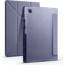 Zore Galaxy Tab A8 10.5 SM-X200 2021 Kalem Bölmeli Standlı - Mor Kılıf