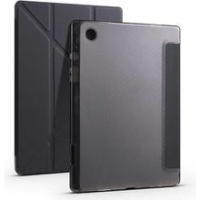 Zore Galaxy Tab A8 10.5 SM-X200 2021 Kalem Bölmeli Standlı - Siyah Kılıf