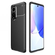 Zore Huawei Honor 50 Siyah Karbon Serisi Mat Fiber Silikon Negro Kapak Kılıf