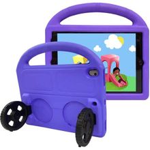 Zore iPad 10.2 8. Nesil Tekerlek Standlı Eva Silikon - Mor Kılıf