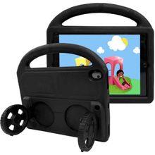 Zore iPad 10.2 9. Nesil Tekerlek Standlı Eva Silikon - Siyah Kılıf