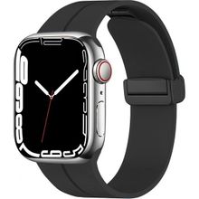 Zore KRD-84 Apple Watch 7 45 mm Siyah Silikon Kordon