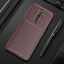 Zore Oppo A5 2020 Karbon Tasarım Negro Silikon Kılıf