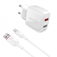 Zore Reeder P12 Curve Vest Micro 2 in 1 2.4A Hızlı Şarj Seti