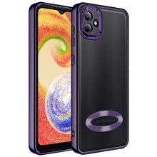 Zore Samsung Galaxy A03 Kamera Korumalı Logo Gösteren Omega Kapak Kılıf
