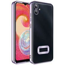 Zore Samsung Galaxy A04E Kamera Korumalı Logo Gösteren Omega Kapak Cep Telefonu Kılıfı