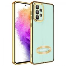 Zore Samsung Galaxy A53 5G Kamera Korumalı Logo Gösteren Omega Kapak Kılıf