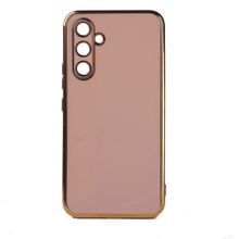 Zore Samsung Galaxy M14 Kenarı Gold Renk Silikon Bark Kapak Cep Telefonu Kılıfı