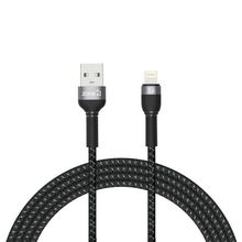 Zore Shira Serisi 2 mt Siyah Lightning USB Kablo