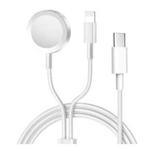 Zore Wireless To Lightning Type C 1.2 mt Beyaz Şarj Kablosu