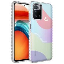 Zore Xiaomi Redmi 10 Airbag Kenarlı Renkli Desenli Silikon Elegans Kapak Kılıf