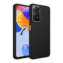 Zore Xiaomi Redmi Note 11 Global Metal Çerçeve ve Buton Tasarımlı Silikon Luna Kapak Kılıf