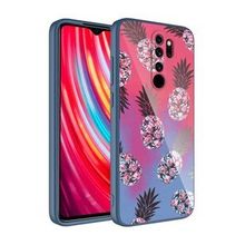 Zore Xiaomi Redmi Note 8 Pro Kamera Korumalı Desenli Sert Silikon Epoksi Kapak Kılıf