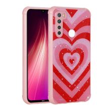 Zore Xiaomi Redmi Note 8 Simli Desenli Kamera Korumalı Parlak Popy Kapak Kılıf