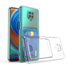 Zore Xiaomi Redmi Note 9 Pro Kartlıklı Şeffaf Setra Clear Silikon Kapak Kılıf
