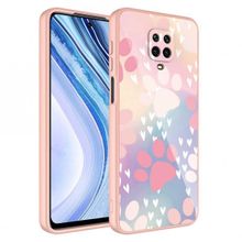 Zore Xiaomi Redmi Note 9S Kamera Korumalı Desenli Sert Silikon Epoksi Kapak Kılıf