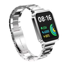 Zore Xiaomi Redmi Watch 2 Lite Zore KRD-60 Gümüş Metal Kordon
