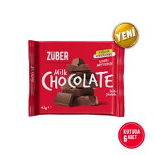 Züber 42 gr Sütlü Çikolata (6 adet)