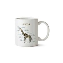 Zürafa Anatomi Giraffe Anatomy Baskılı Kupa