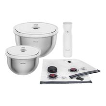 Zwilling Fresh & Save Bowls M/L 9 Parça Cam Vakumlu Başlangıç Seti