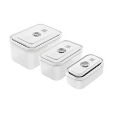 Zwilling Fresh & Save S M L Yarı Şeffaf Gri Vakumlu Saklama Kabı Seti