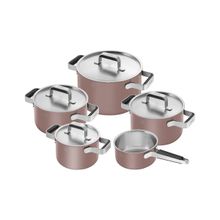 Zwilling Pure 5 Parça Gül Rengi Tencere Seti