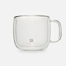 Zwilling Sorrento 2'li 450 ml Cappucino Çift Camlı Kulplu Bardak Seti