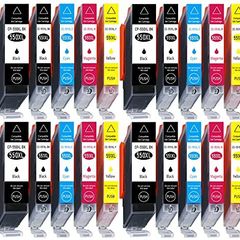 5Pack Compatible Ink Cartridges for Canon PGI-550XL CLI-551XL Pixma MG5450  MG5550 MG5650 MG6350 MG6450 MG6600 MG6650 MX925 MX725