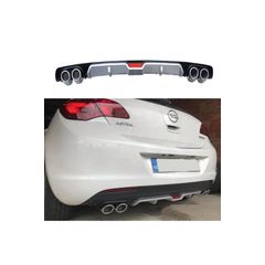 Opel Astra J Hb 2011 2012 Makyajsiz Plastik Arka Tampon Difuzor Siyah Oto Aksesuarcim