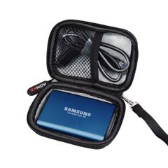 BOVKE 2-in-1 Carrying Case Compatible with Samsung T5 T3 T1 Portable 250GB  500GB 1TB 2TB SSD USB 3.1 Type C Hard Drive External Solid State Drives